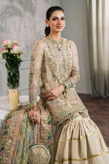 Baroque Luxury Khaadi Net Embroidered 3 Piece Unstitched