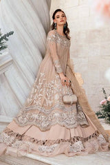 Maria B Wedding Collection Luxury Chiffon Embroidered 3 piece Unstitched