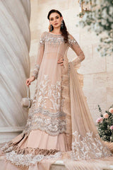 Maria B Wedding Collection Luxury Chiffon Embroidered 3 piece Unstitched