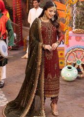 Asim Jofa Luxury Chiffon Embroidered 3 Piece Unstitched