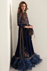 Jazmin Luxury Velvet Dress Wear By Maryam Parvez Embroidered 3 Piece Unstitched - Makhmal Royal Velvet Collection