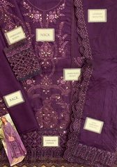 Maria B Luxury Chiffon Collection Embroidery 3 Piece Unstitched