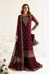 Alizeh Luxury Wedding Embroidered Chiffon 3 piece Unstitched