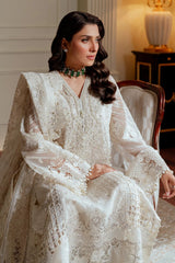 Baroque Luxury Organza Embroidered 3 Piece Unstitched