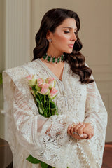 Baroque Luxury Organza Embroidered 3 Piece Unstitched