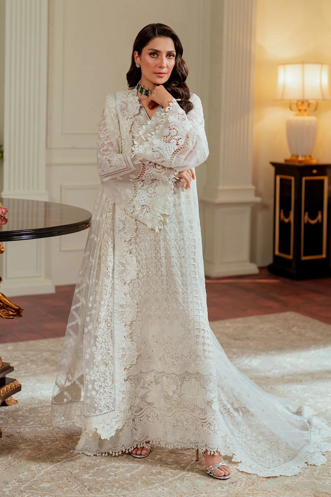 Baroque Luxury Organza Embroidered 3 Piece Unstitched