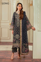 Baroque Chantelle Luxury Raw silk Embroidered 3 Piece Unstitched