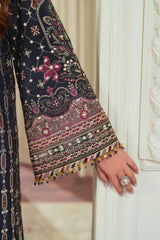 Baroque Chantelle Luxury Raw silk Embroidered 3 Piece Unstitched