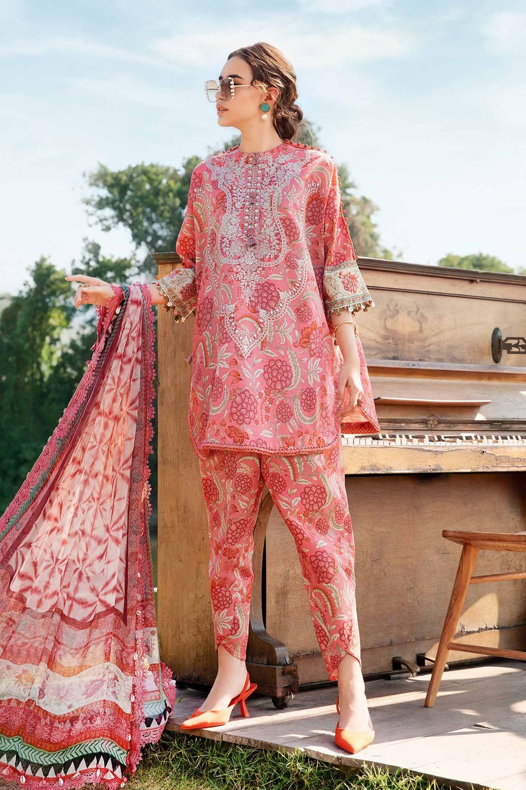 Mariaa B Lawn Collection Embroidered 3 piece Unstitched