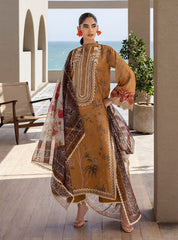 Zainab Chottani Luxury Lawn Embroidered 3 Piece Unstitched