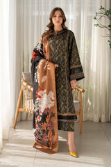 Baroque Printed Embroidered Lawn 3 Piece Unstitched