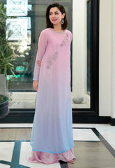 Lulusar Chiffon Tie-Dye Formal Collection  3 piece Unstitched