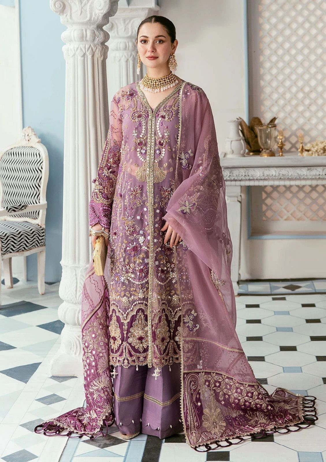 Elaf Celebrations Luxury Formal Handwork Collection 3 Piece Unstitched