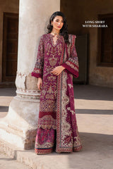Iznik Chiffon Formal Collection Embroidered 3piece Unstitched