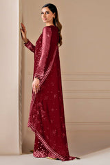 Jazmin New Arrival Luxury Chiffon Embroidered 3 Piece Unstitched