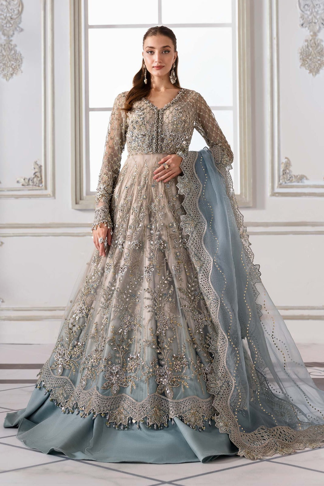 Maria B  Mbroidered Wedding Edition 3 piece Unstitched