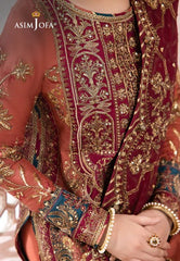 Asim Jofa Embroidered Luxury Chiffon 3 Piece Unstitched