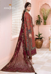 Asim Jofa Embroidered Luxury Chiffon 3 Piece Unstitched