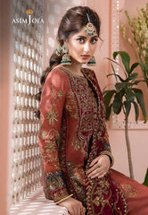 Asim Jofa Embroidered Luxury Chiffon 3 Piece Unstitched