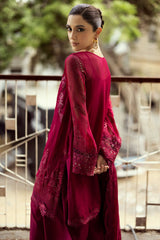 Qalamkar Embroidered Luxury Chiffon 3 Piece Unstitched