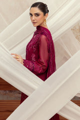 Qalamkar Embroidered Luxury Chiffon 3 Piece Unstitched