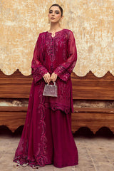 Qalamkar Embroidered Luxury Chiffon 3 Piece Unstitched