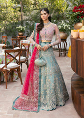 Chaandni by Gulaal Embroidered Net Shanaya Wedding Collection 3 Piece Unstitched