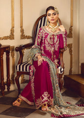Sara Rohale Asghar Pink Formal Collection Raw Silk 3 Piece Unstitched