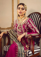 Sara Rohale Asghar Pink Formal Collection Raw Silk 3 Piece Unstitched