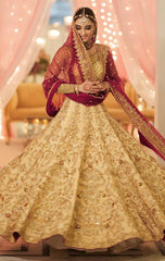 Maya Ali Blush Embellished Net Collection 3 piece Unstitched