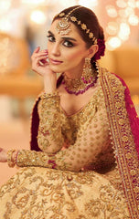 Maya Ali Blush Embellished Net Collection 3 piece Unstitched