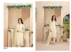 Azure luxury Chiffon Embroidered 3 Piece Unstitched