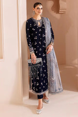 Jazmin Embroidered Chandni Velvet Collection 3 piece Unstitched