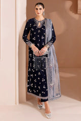 Jazmin Embroidered Chandni Velvet Collection 3 piece Unstitched