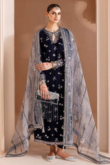 Jazmin Embroidered Chandni Velvet Collection 3 piece Unstitched