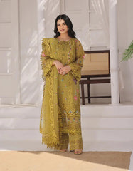 Aneela's Luxury Organza Emb Collection 3 Piece Unstitched