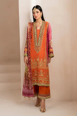 Baroque Embroidered Chiffon Collection 3 Piece Unstitched
