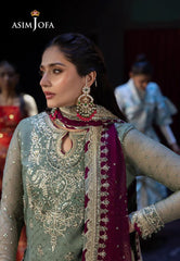 Asim Jofa Luxury Chiffon Embroidered 3 Piece Unstitched