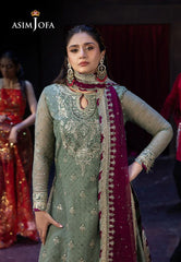 Asim Jofa Luxury Chiffon Embroidered 3 Piece Unstitched