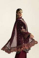 Emaan Adeel Zarposh Embroidered Velvet 3 Piece Unstitched