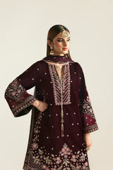 Emaan Adeel Zarposh Embroidered Velvet 3 Piece Unstitched