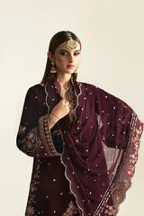 Emaan Adeel Zarposh Embroidered Velvet 3 Piece Unstitched