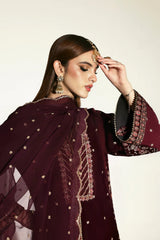 Emaan Adeel Zarposh Embroidered Velvet 3 Piece Unstitched
