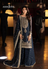 Asim Jofa Luxury Chiffon Embroidered 3 Piece Unstitched