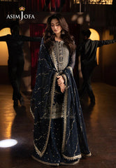 Asim Jofa Luxury Chiffon Embroidered 3 Piece Unstitched