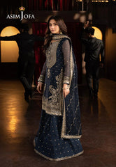 Asim Jofa Luxury Chiffon Embroidered 3 Piece Unstitched