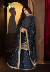 Asim Jofa Luxury Chiffon Embroidered 3 Piece Unstitched