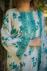 Aneelies silk Collection 3 Piece Unstitched