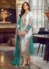 Agha Noor organza Emb Formal Collection 3 Piece Unstitch