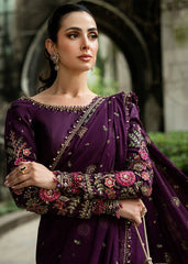 Maria.B Soiree Embroidered Chiffon Saree 3 piece Unstitched / Stitched